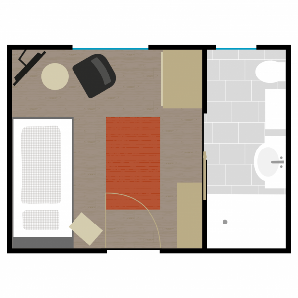 Grundriss Zimmer 11
