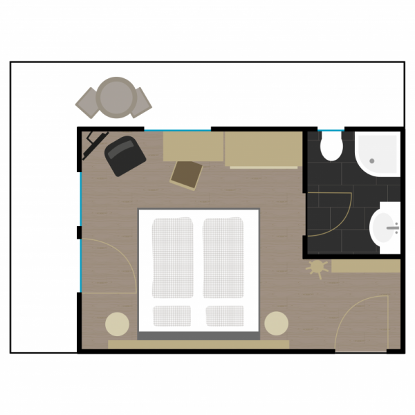 Grundriss Zimmer 9